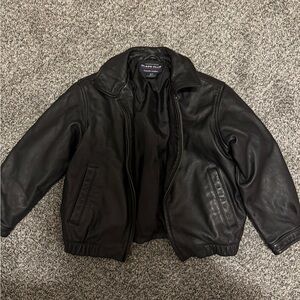 Class Club Black Genuine Leather Jacket